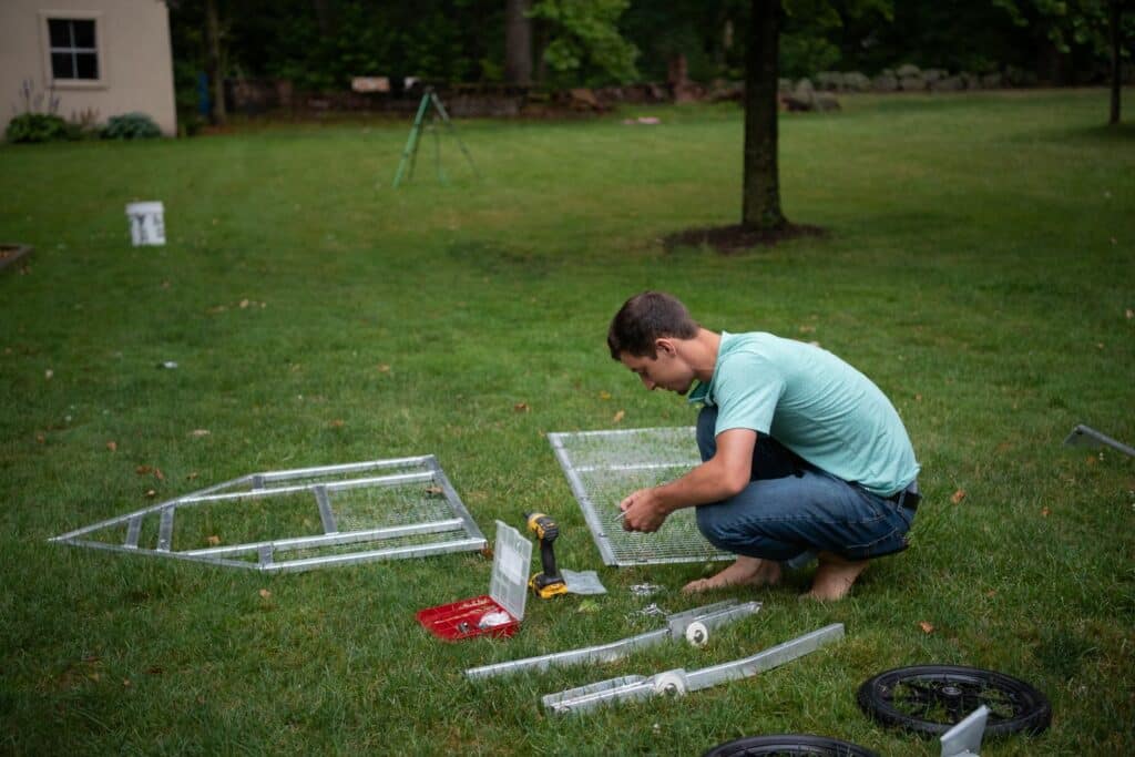 Building Hoop Chicken Tractors