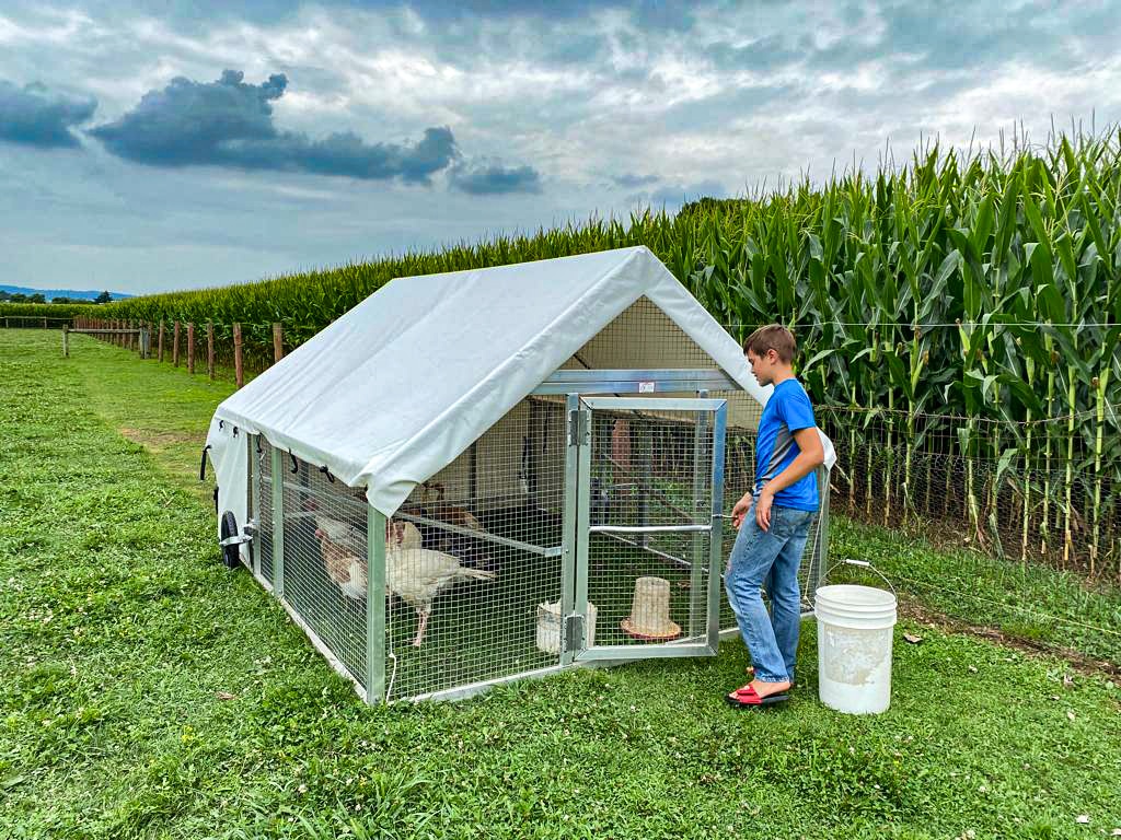 Mobile Aluminum Turkey Coop For Sale In PA