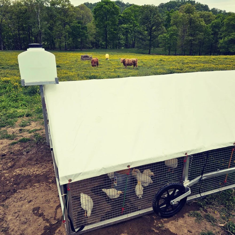 Aluminum 9x24 Mobile Broiler Coops In Johnson City TN