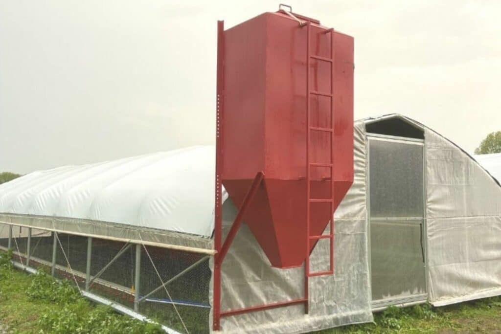 20x36 chicken hoop house, mobile coops (4)