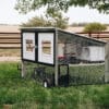 4x6 mobile coop for up to 10 chickens