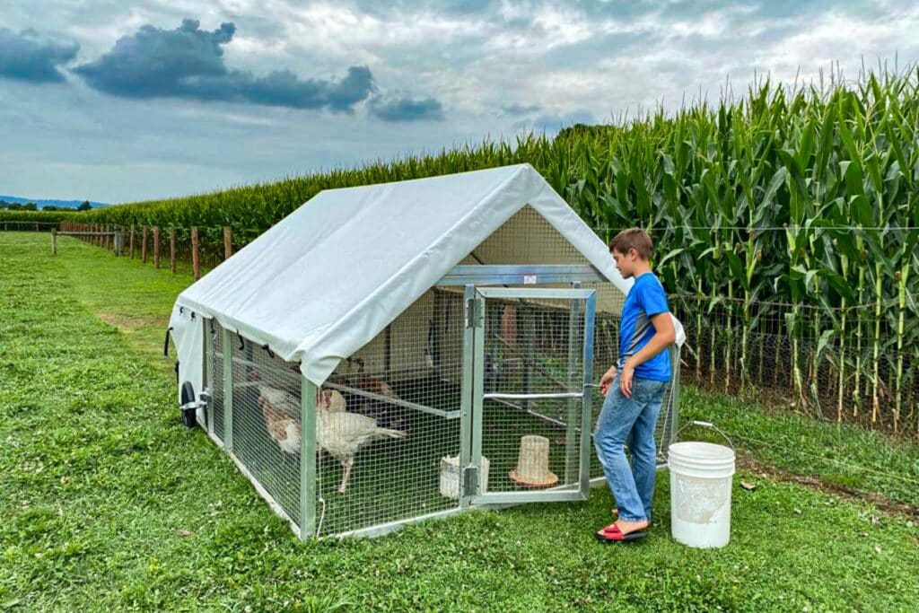 mobile turkey coops in Iowa