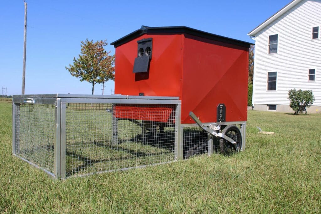 red chicken coop exterior 2