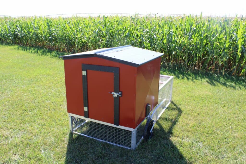 red chicken coop exterior 6