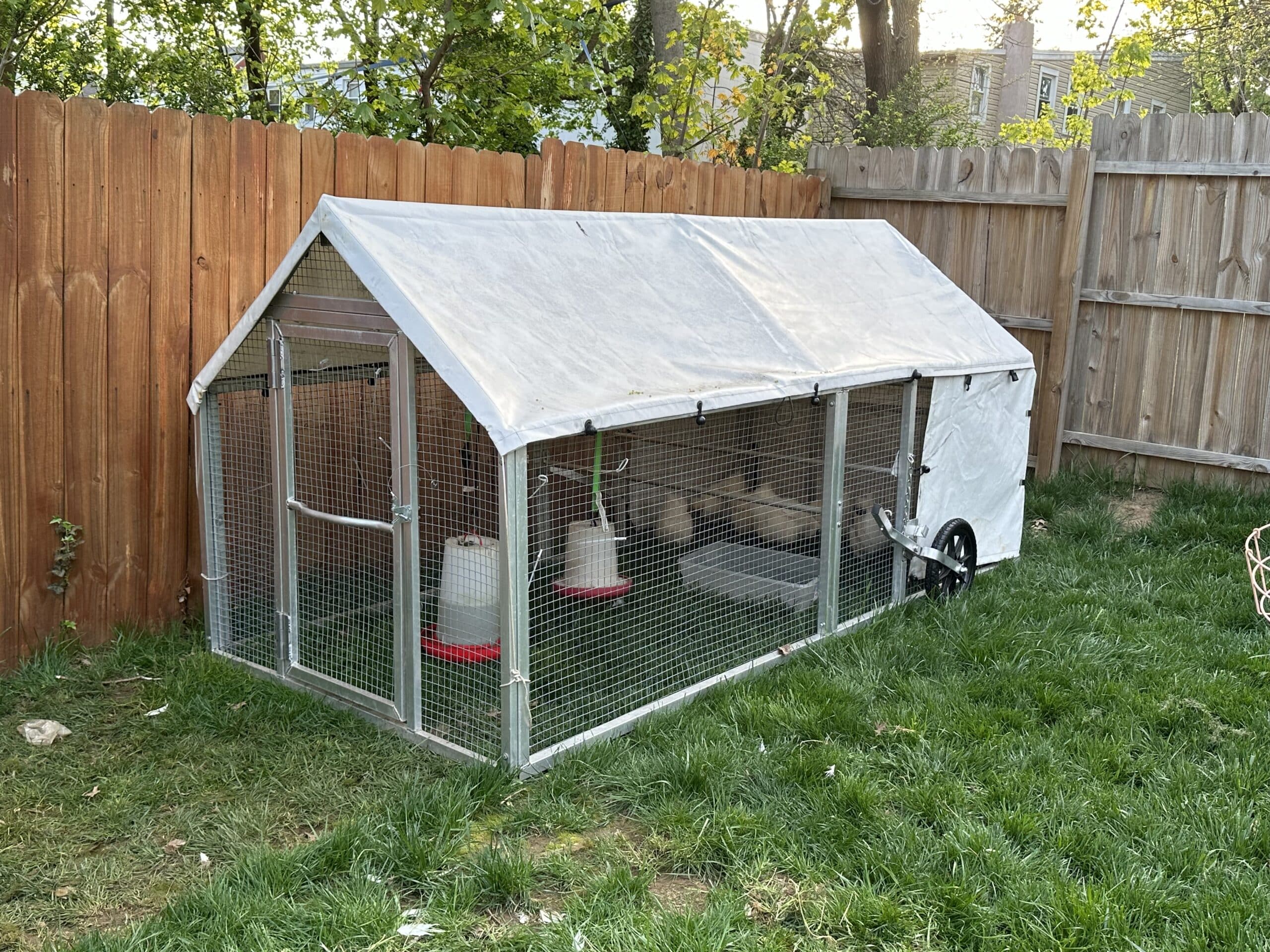 5x10 Mobile Chicken Coops in Lancaster Pennsylvania