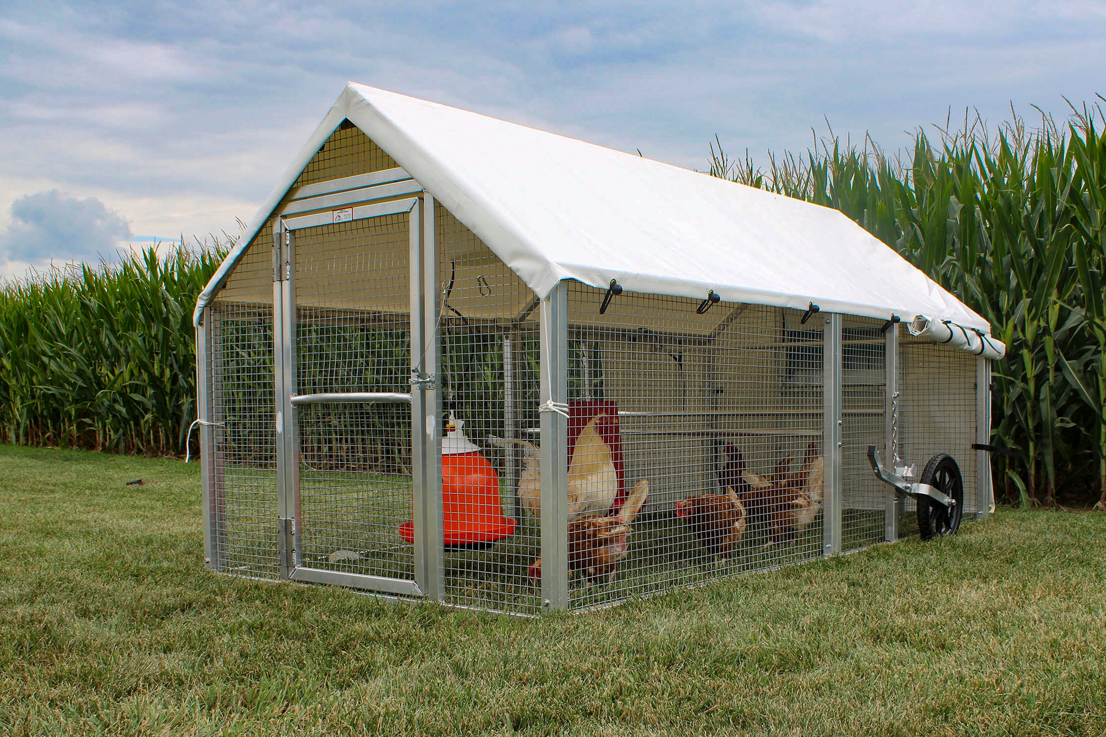 mobile chicken coop with broiler option for sale in vermont