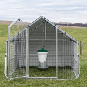 6x8 galvanized steel mobile coop