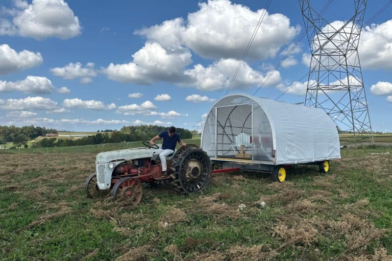 10x16 mobile free range chicken coop 3 2