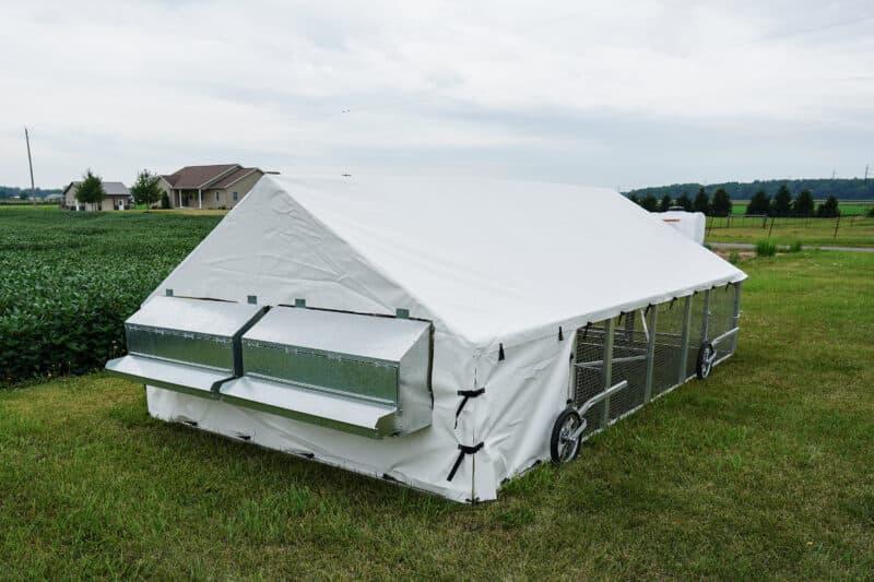 back gable of 10x18 mobile coop