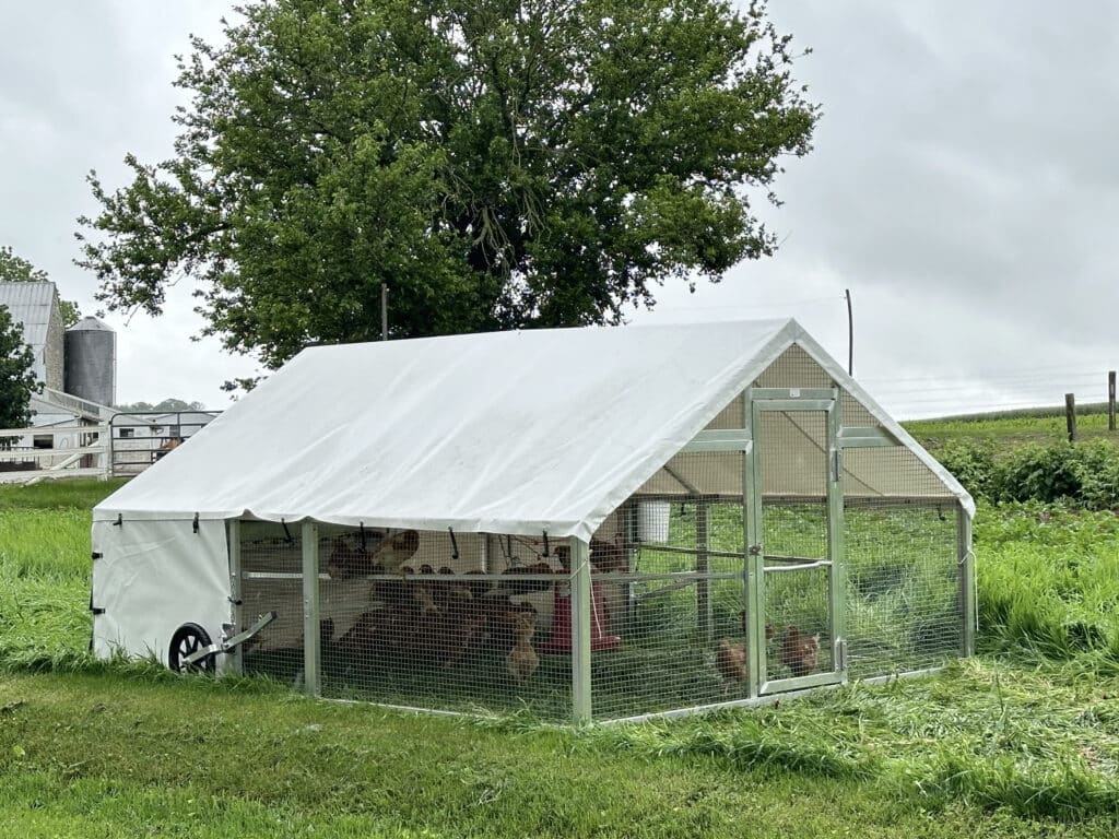 10x12 mobile chicken coop noble welding
